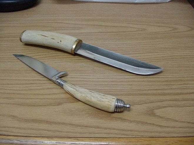 Ручки из рога лося